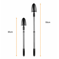 Lopata de gradina cu maner telescopic, otel, 65-93 cm Lopata de gradina cu maner telescopic, otel, 65-93 cm