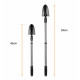 Lopata de gradina cu maner telescopic, otel, 65-93 cm Lopata de gradina cu maner telescopic, otel, 65-93 cm