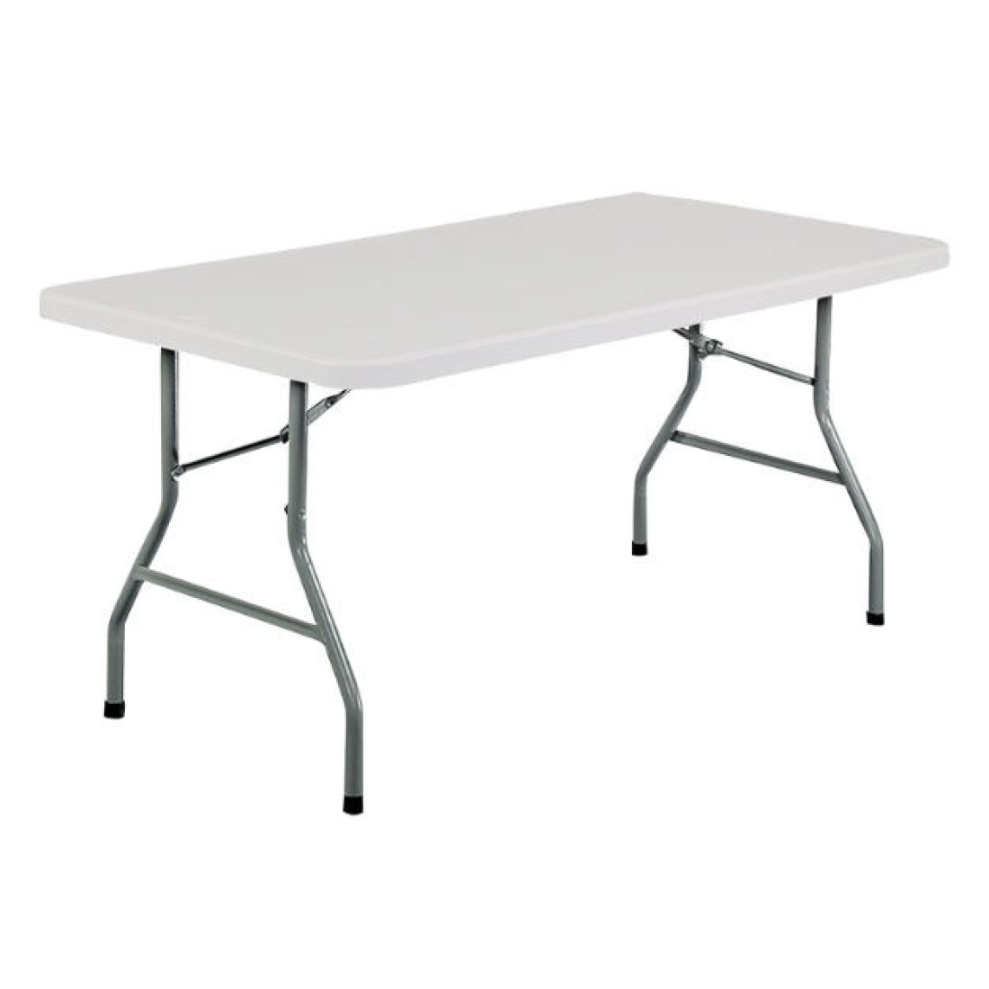 Masa pliabila 152 x 70 x 74 cm, portabila, structura metalica, blat din plastic rezistent, usor de transportat, alb Masa pliabila 152 x 70 x 74 cm, portabila, structura metalica, blat din plastic rezistent, usor de transportat, alb