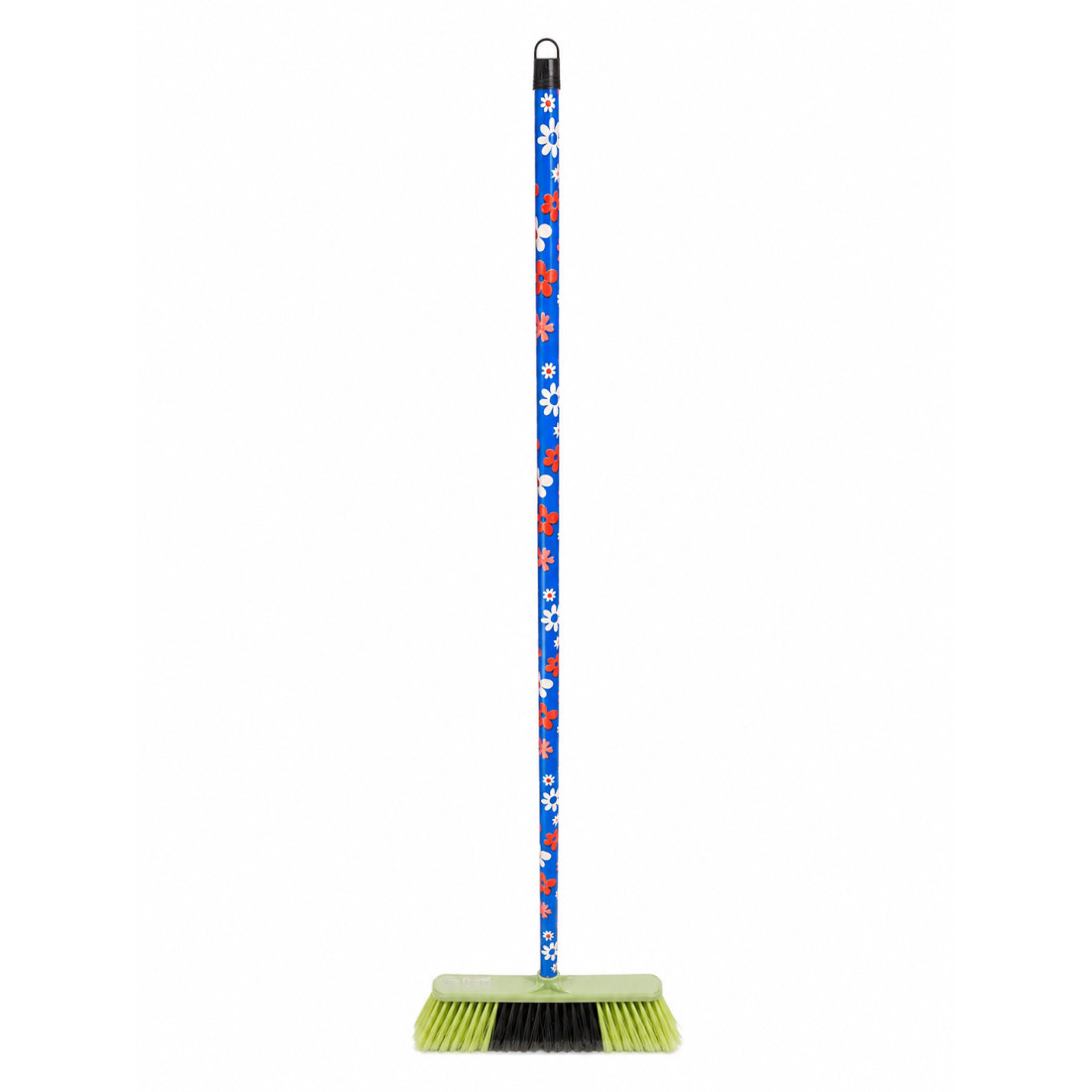 Matura cu coada din lemn colorata model floral, 130 cm x 35 cm