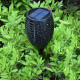 Lampa solara pentru gradina cu efect de flacara, negru Lampa solara pentru gradina cu efect de flacara, negru