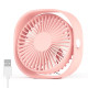 Mini ventilator portabil, rotire 360°, conectare USB, 3 niveluri de reglare a vitezei, potrivit pentru acasa, birou, somn