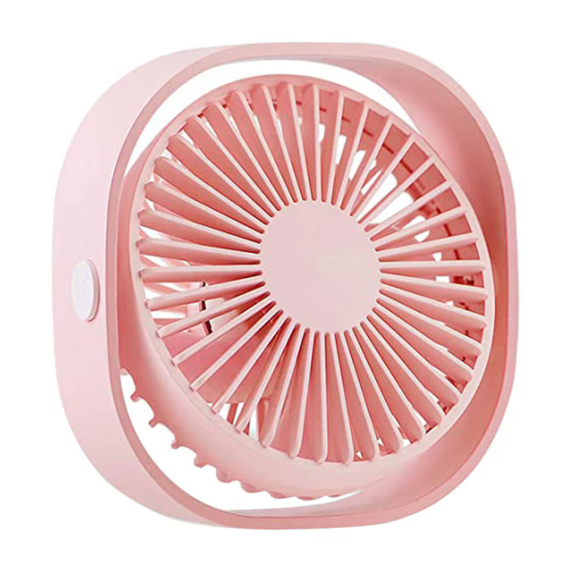 Mini ventilator portabil, rotire 360°, conectare USB, 3 niveluri de reglare a vitezei, potrivit pentru acasa, birou, somn