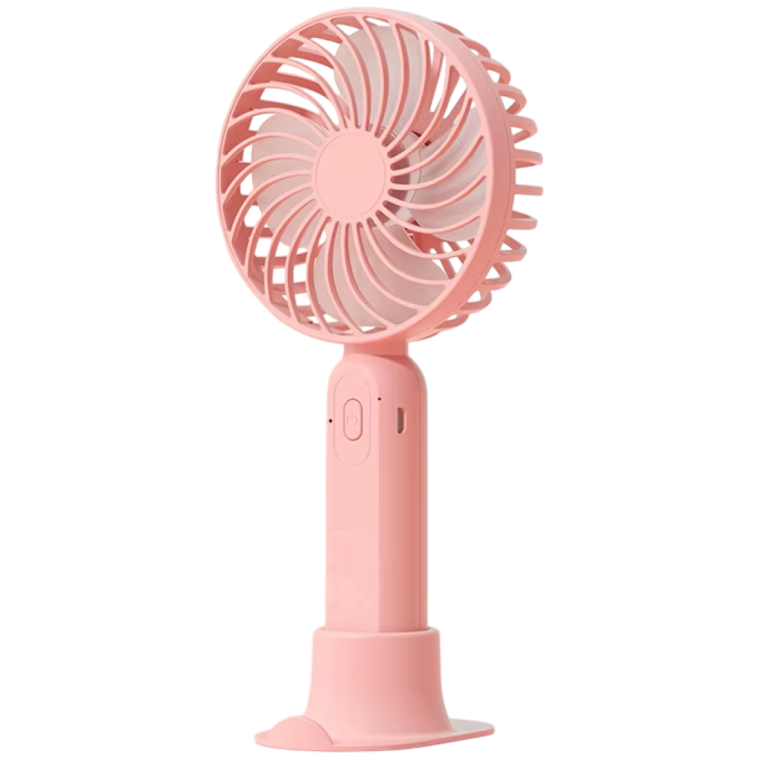 Mini ventilator F9, portabil, silentios, cu suport de birou detasabil, 3 trepte de viteza, design compact, reincarcare USB, ideal pentru calatorii, birou, terasa