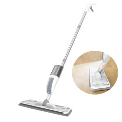Mop cu pulverizator pentru curatare, design ergonomic, utilizare umeda si uscata, laveta din microfibra, rezervor detasabil