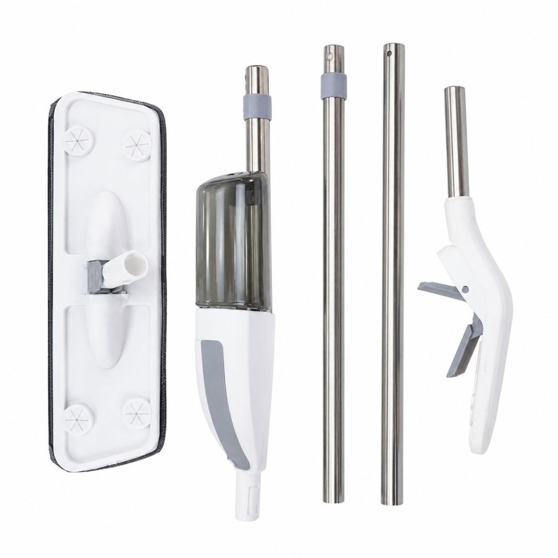 Mop cu pulverizator pentru curatare, design ergonomic, utilizare umeda si uscata, laveta din microfibra, rezervor detasabil