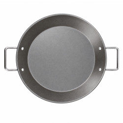 Tava rotunda, diametru 38 cm, pentru copt si gatit, cu strat antiaderent si doua manere metalice