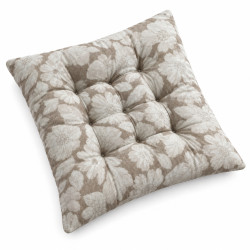 Perna pentru scaun cu model floral, 40 x 40 cm, 210 g, maro