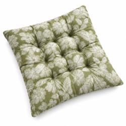 Perna pentru scaun cu model floral, 40 x 40 cm, 210 g, verde