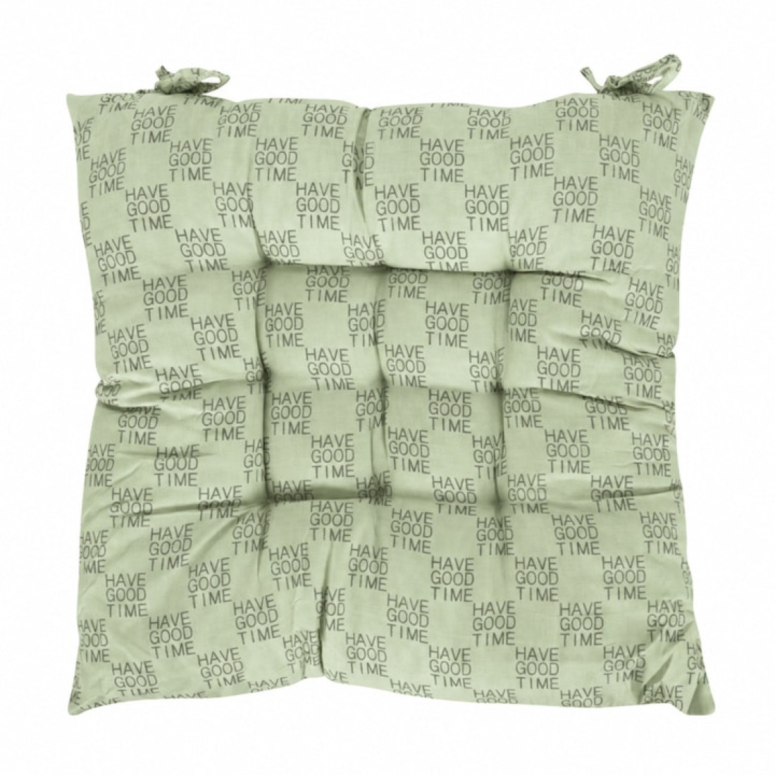 Perna pentru scaun cu model carouri, "Have good time", 40 x 40 cm, 210 g, verde Perna pentru scaun cu model carouri, "Have good time", 40 x 40 cm, 210 g, verde