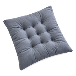 Perna pentru scaun moale, catifea, 40 x 40 cm, 280 g, gri Perna pentru scaun moale, catifea, 40 x 40 cm, 280 g, gri