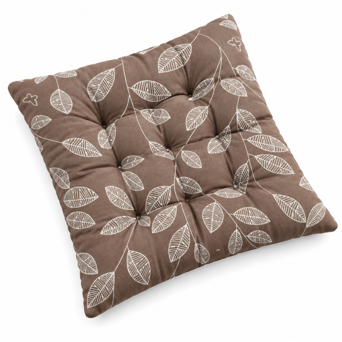 Perna pentru scaun, model frunze, 40 x 40 cm, 210 g, maro Perna pentru scaun, model frunze, 40 x 40 cm, 210 g, maro