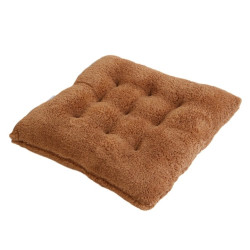 Perna pentru scaun moale, pufoasa, 40 x 40 cm, 280 g, maro