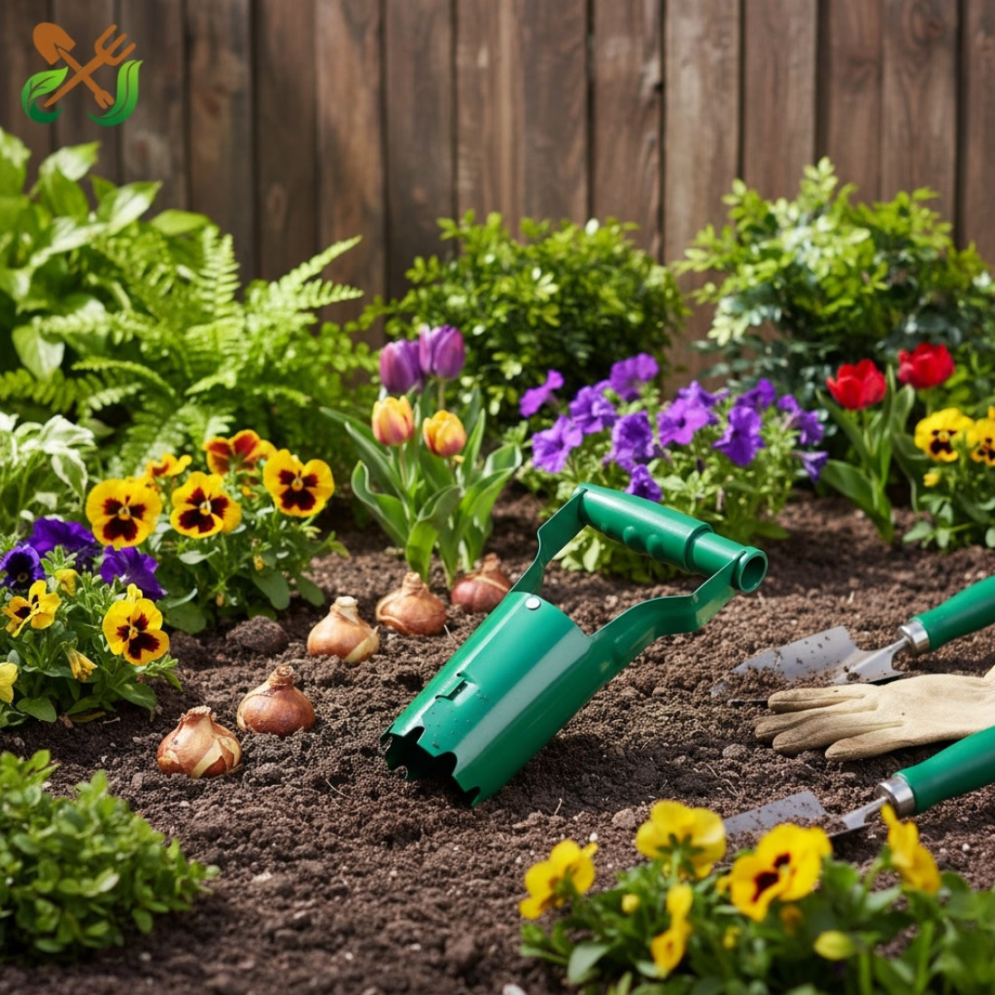Plantator manual, cu declansator pe maner, utilizare gradina