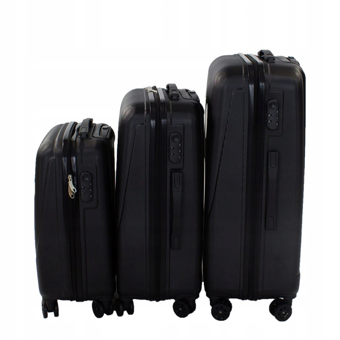 Troler mic, 20 inch, impermeabil, patru roti 360° silentioase, maner telescopic, incuietoare cu combinatie, negru