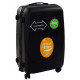 Troler mare, 28 inch, impermeabil, patru roti 360° silentioase, maner telescopic, incuietoare cu combinatie, negru