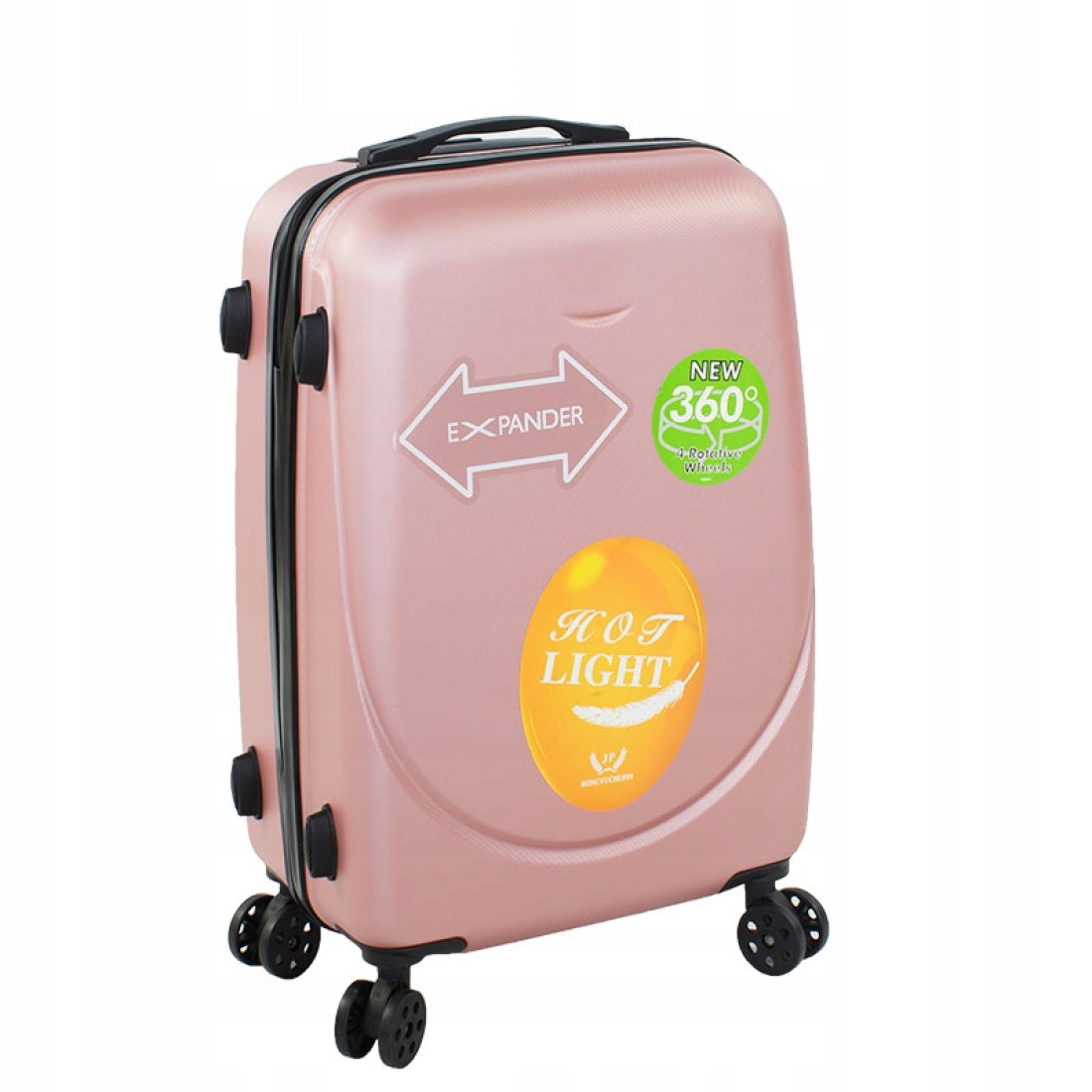 Troler mijlociu, 24 inch, impermeabil, patru roti 360° silentioase, maner telescopic, incuietoare cu combinatie, roz Troler mijlociu, 24 inch, impermeabil, patru roti 360° silentioase, maner telescopic, incuietoare cu combinatie, roz