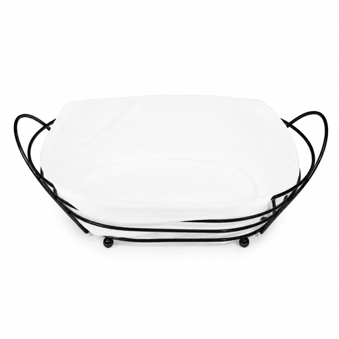 Cos pentru servire paine, metalic, oval, cu husa detasabila textila, 28 x 20 x 10 cm, negru Cos pentru servire paine, metalic, oval, cu husa detasabila textila, 28 x 20 x 10 cm, negru