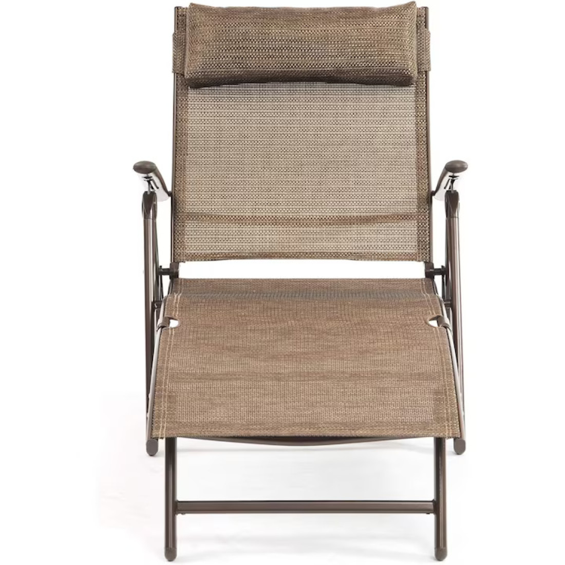 Sezlong pentru gradina/plaja pliabil, portabil, inaltime reglabila (54-90cm), maro