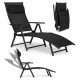 Sezlong pentru gradina/plaja pliabil, portabil, inaltime reglabila (54-90cm), negru Sezlong pentru gradina/plaja pliabil, portabil, inaltime reglabila (54-90cm), negru