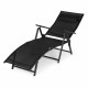 Sezlong pentru gradina/plaja pliabil, portabil, inaltime reglabila (54-90cm), negru Sezlong pentru gradina/plaja pliabil, portabil, inaltime reglabila (54-90cm), negru