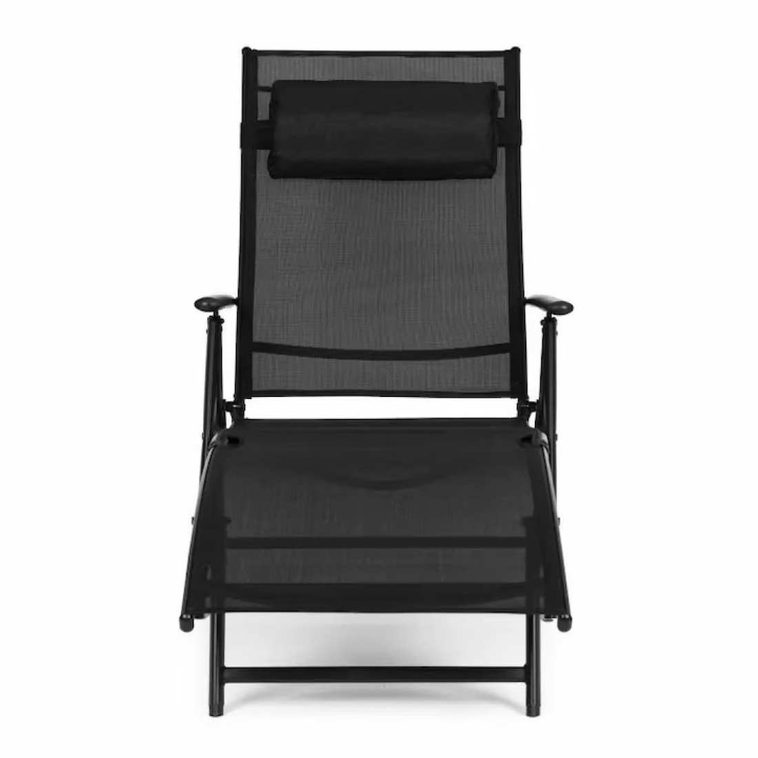 Sezlong pentru gradina/plaja pliabil, portabil, inaltime reglabila (54-90cm), negru Sezlong pentru gradina/plaja pliabil, portabil, inaltime reglabila (54-90cm), negru