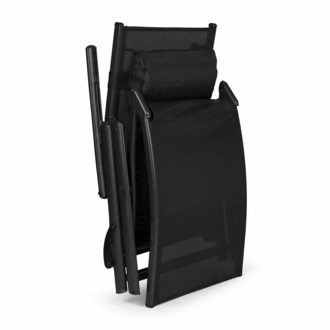 Sezlong pentru gradina/plaja pliabil, portabil, inaltime reglabila (54-90cm), negru Sezlong pentru gradina/plaja pliabil, portabil, inaltime reglabila (54-90cm), negru