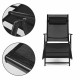 Sezlong pentru gradina/plaja pliabil, portabil, inaltime reglabila (54-90cm), negru Sezlong pentru gradina/plaja pliabil, portabil, inaltime reglabila (54-90cm), negru