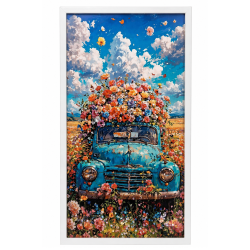 Tablou decorativ "Camion vintage", 20 x 40 cm