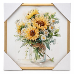 Tablou decorativ "Floarea-soarelui" 30 x 30cm