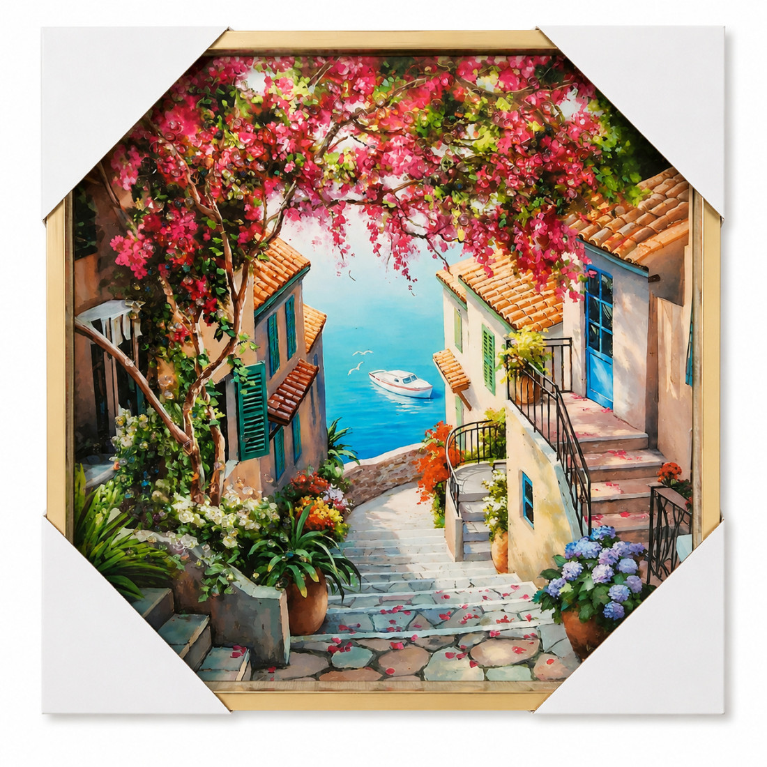 Tablou decorativ "Alee spre mare", 30 x 30 cm