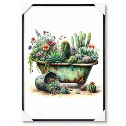 Tablou decorativ, cactusi, 50 x 70 cm
