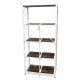 Raft de depozitare cu 5 polite, cadru metalic, design industrial, 73 x 34 x 159 cm Raft de depozitare cu 5 polite, cadru metalic, design industrial, 73 x 34 x 159 cm