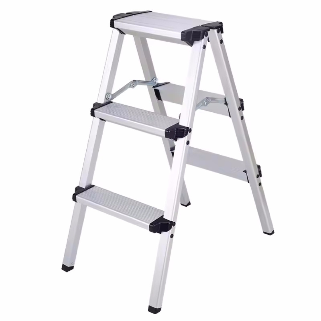 Scara dubla din aluminiu, 3 trepte