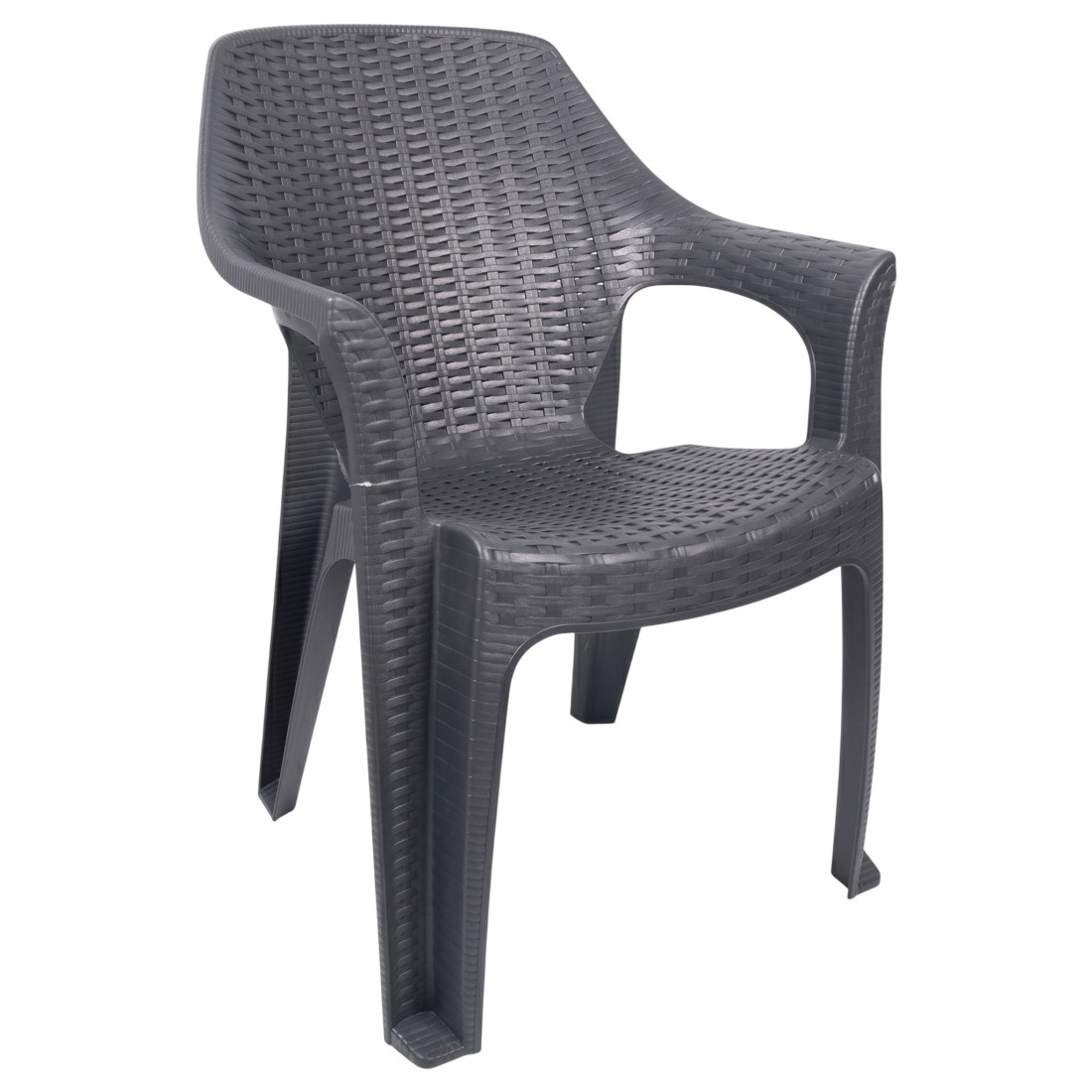  Scaun de gradina, dimensiuni 57 x 54 x 80 cm, plastic, gri