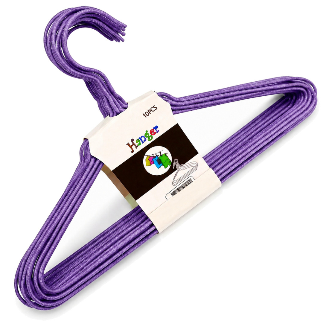 Set 10 umerase metalice, 38 x 22 cm, violet