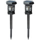Set 2 lampi solare pentru gradina, lumina calda, panou solar, IP65, pornire/oprire automata, negre Set 2 lampi solare pentru gradina, lumina calda, panou solar, IP65, pornire/oprire automata, negre