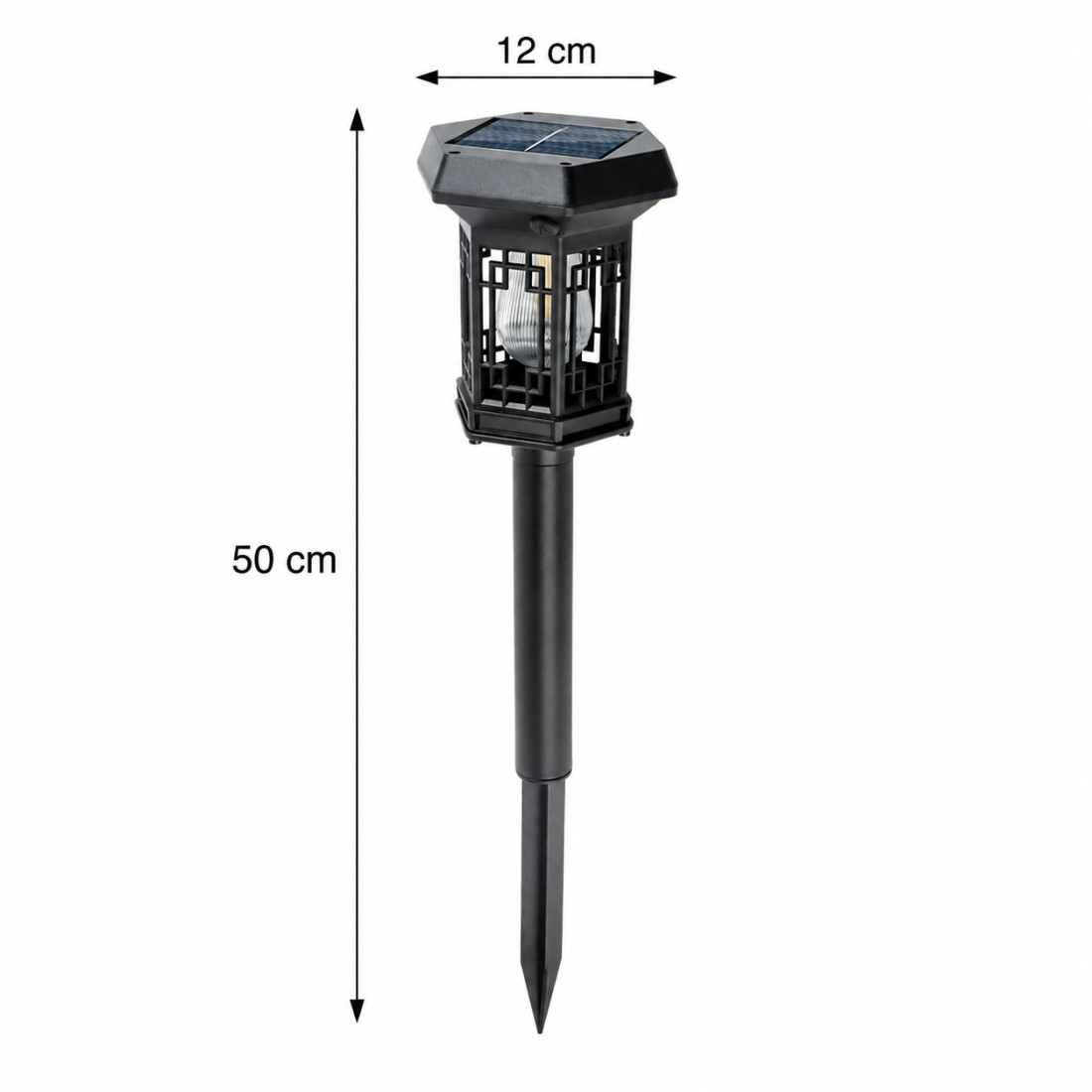 Set 2 lampi solare pentru gradina, lumina calda, panou solar, IP65, pornire/oprire automata, negre Set 2 lampi solare pentru gradina, lumina calda, panou solar, IP65, pornire/oprire automata, negre