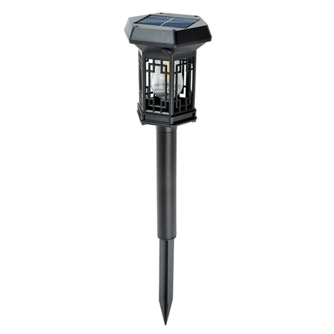 Set 2 lampi solare pentru gradina, lumina calda, panou solar, IP65, pornire/oprire automata, negre Set 2 lampi solare pentru gradina, lumina calda, panou solar, IP65, pornire/oprire automata, negre