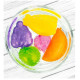 Set 20 cuburi de gheata reutilizabile din plastic in forma de fructe, multicolore Set 20 cuburi de gheata reutilizabile din plastic in forma de fructe, multicolore