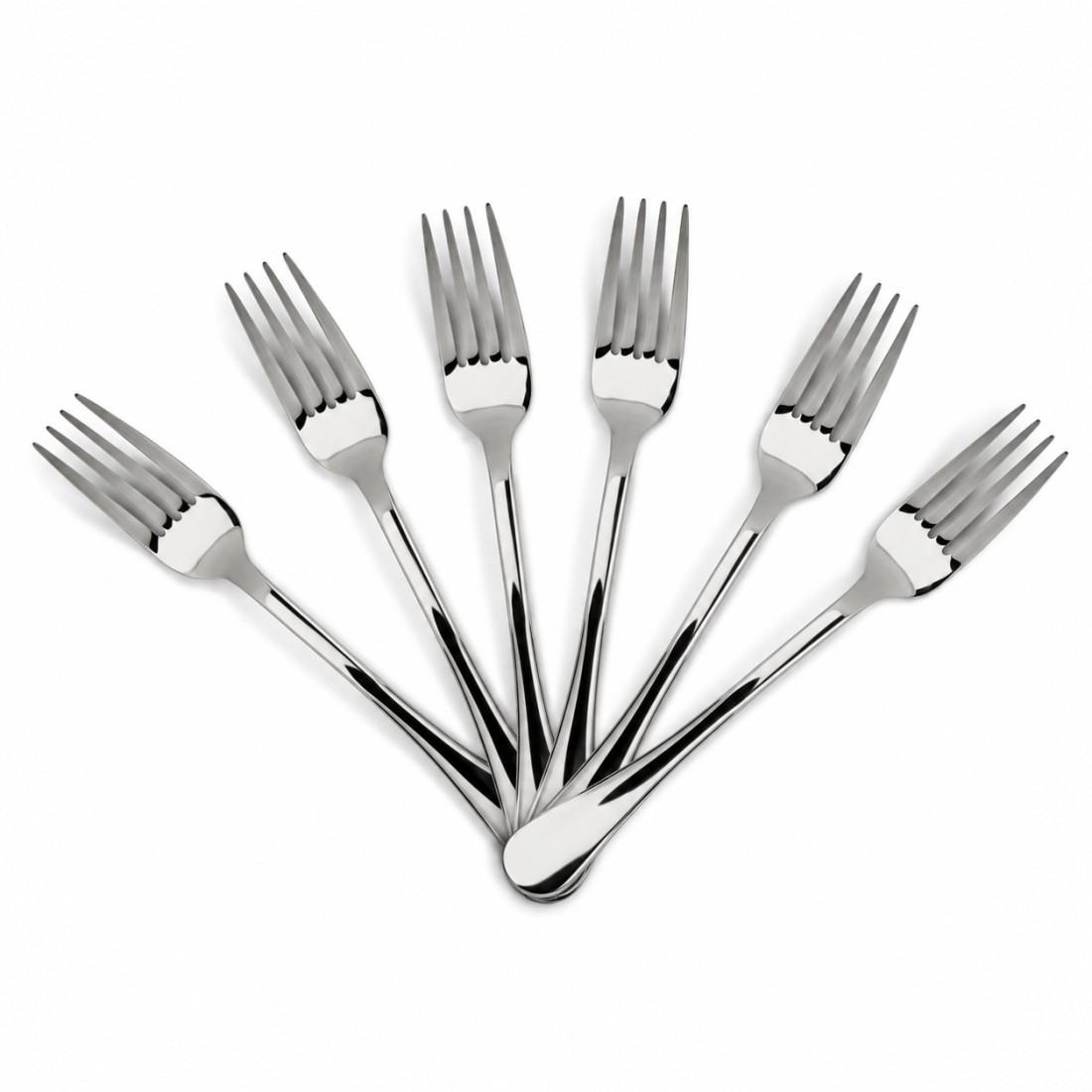 Set 6 furculite, 20 cm, inox, design minimalist Set 6 furculite, 20 cm, inox, design minimalist