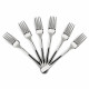 Set 6 furculite, 20 cm, inox, design minimalist Set 6 furculite, 20 cm, inox, design minimalist