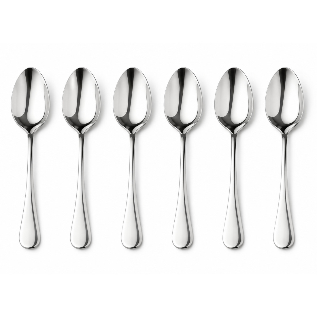 Set 6 linguri, 20 cm, inox, design minimalist Set 6 linguri, 20 cm, inox, design minimalist