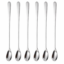 Set 6 lingurite, 19 cm, inox, design elegant minimalist