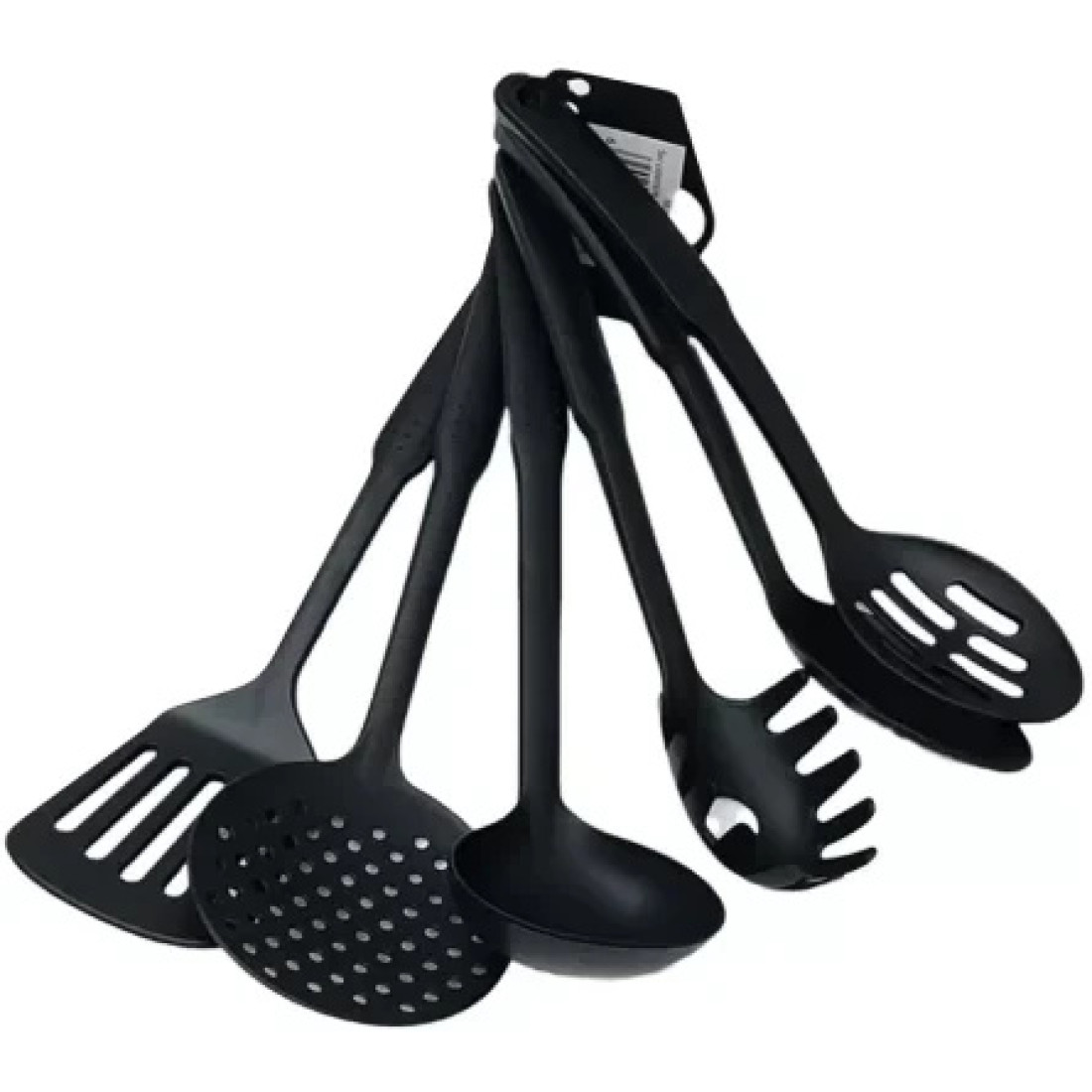 Set ustensile de bucatarie din nylon, 6 piese, negru Set ustensile de bucatarie din nylon, 6 piese, negru