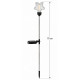 Set 2 lampi solare decorative pentru gradina, design bagheta magica cu stea, LED lumina calda, inaltime 70 cm, rezistente la intemperii Set 2 lampi solare decorative pentru gradina, design bagheta magica cu stea, LED lumina calda, inaltime 70 cm, rezistente la intemperii