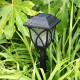 Set 2 lampi solare LED, lumina calda, rezistente la Intemperii, autonomie 8-10 ore, baterie reincarcabila, negru Set 2 lampi solare LED, lumina calda, rezistente la Intemperii, autonomie 8-10 ore, baterie reincarcabila, negru