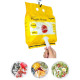 Set 100 pungi alimentare cu elastic, 36 cm diametru, foarte rezistente, pentru acoperirea alimentelor, tip capac, plastic