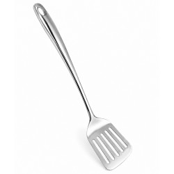 Spatula cu fante, 40 cm, calitate premium, otel inoxidabil 18/10, contructie solida, design minimalist
