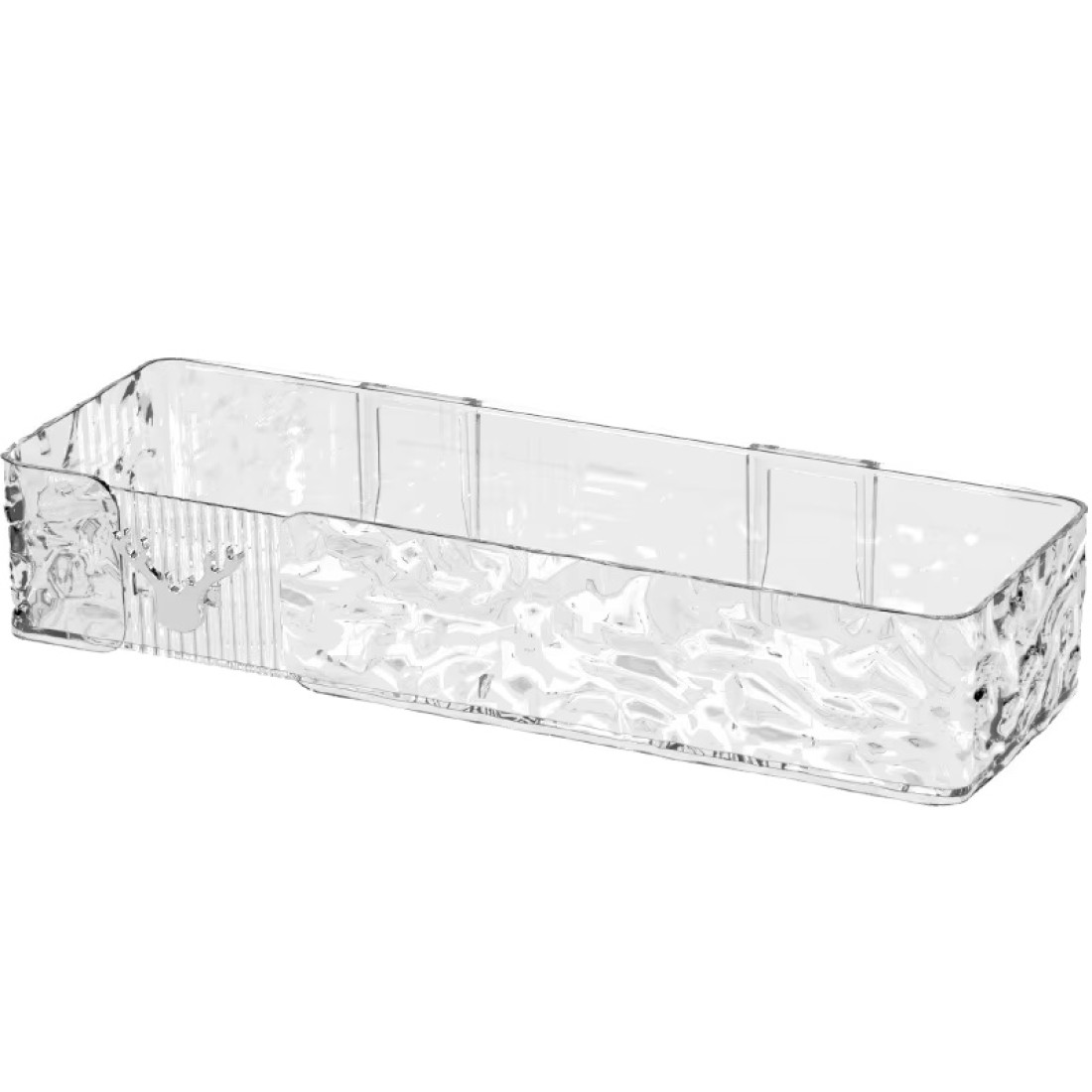 Suport baie cu prindere pe perete, organizator dreptunghiular pentru depozitare, design texturat Suport baie cu prindere pe perete, organizator dreptunghiular pentru depozitare, design texturat